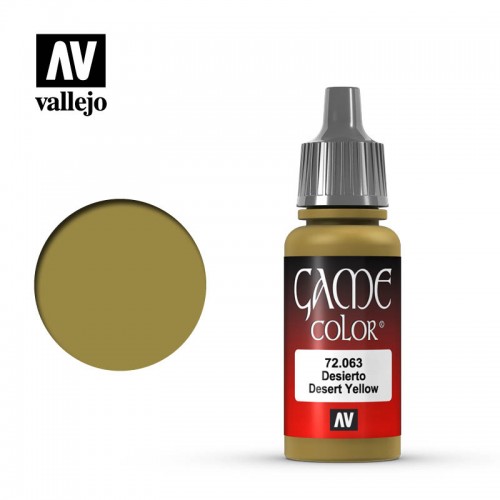 Vallejo Game Color 17ml Desert Yellow 72063